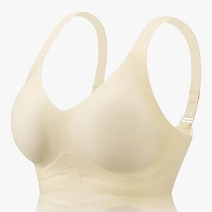 Elegant Cream Wireless Bra